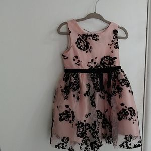 Little girls soft pink dress